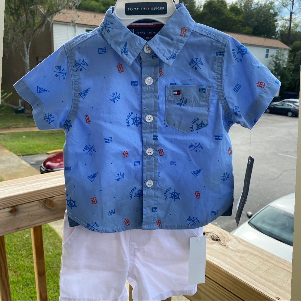 Tommy Hilfiger 3-6m two piece set.